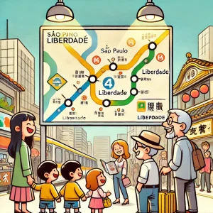 Como Chegar na Liberdade pela Linha Amarela?