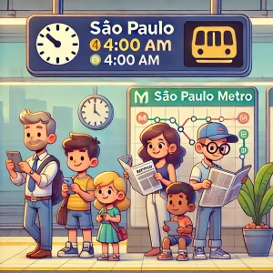 Que horas o Metrô de SP abre domingo?