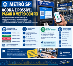 Como pagar a passagem do Metrô SP com Pix?